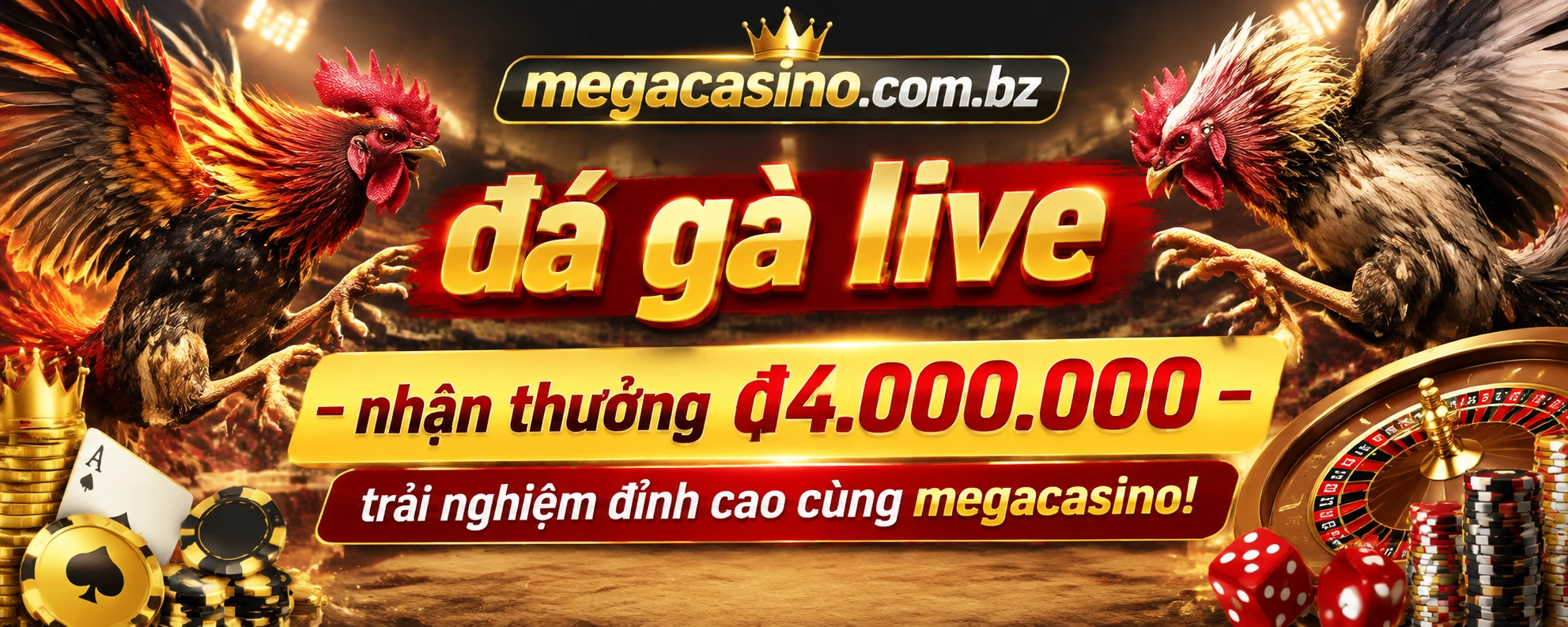 Đá Gà trực tiếp trên megacasino.com.bz